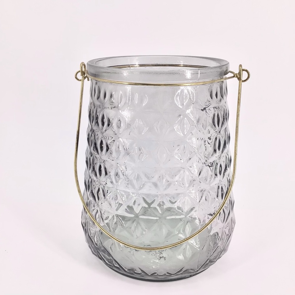 Homegoods Hurricane Candle Holder With Metal Handle